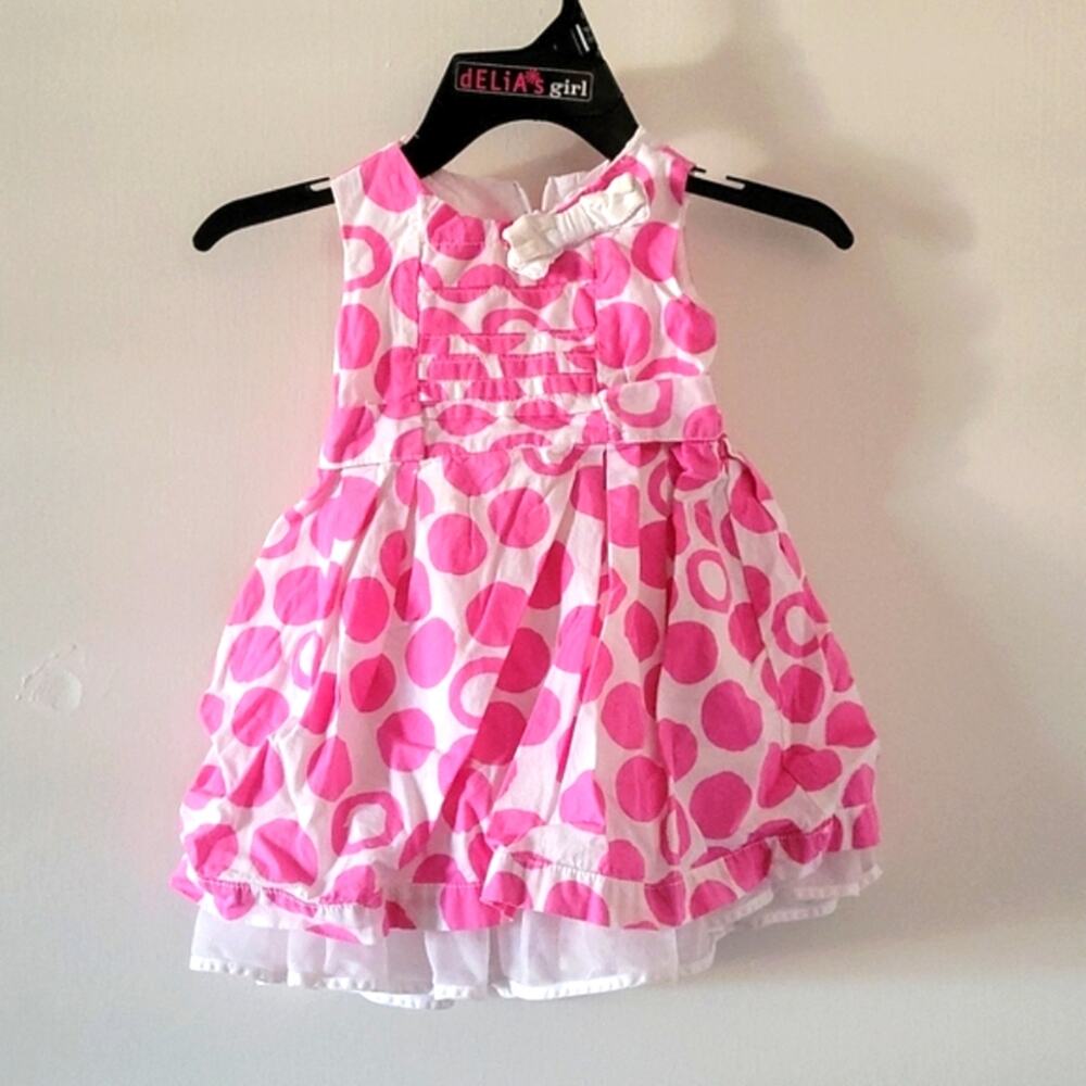 Pink & White Polkadot Dress